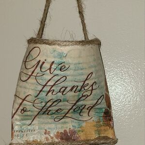 Decorative Hanging Sign with Inspirational Quote